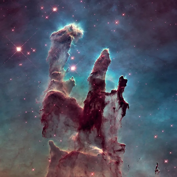 Pillars of Creation. Eagle Nebula in the constellation Serpens. ⬇ Stock