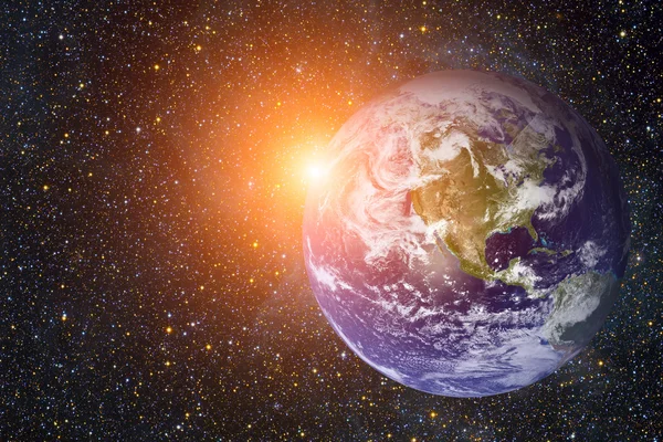 Сонячна система - Планета Земля. Елементи цього зображенні мебльовані НАСА. — стокове фото