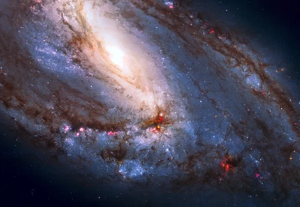Messier 66 es una galaxia espiral en la constelación Leo . — Foto de Stock