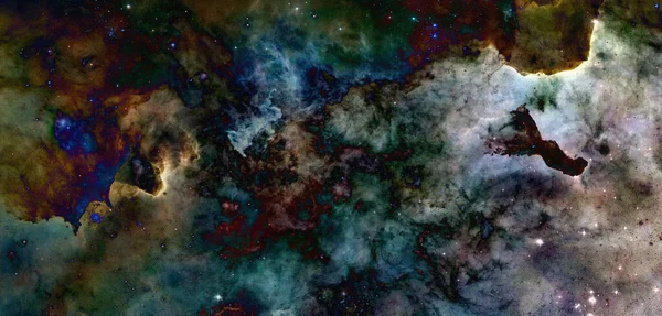 Papier Peint Abstrait Science Fiction Des Milliards Galaxies Dans Univers — Photo