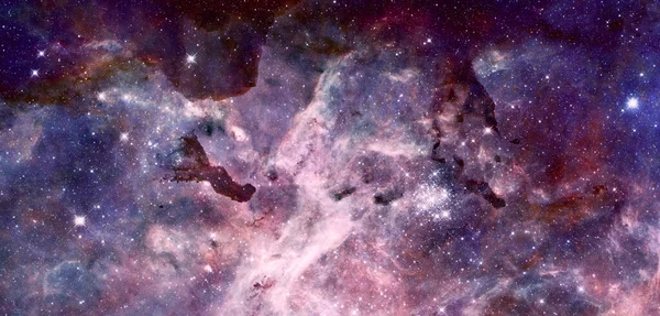Kozmos Uzayındaki Nebula Yıldızlar Görüntünün Elementleri Nasa Tarafından Desteklenmektedir — Stok fotoğraf