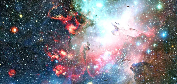 Derin Uzayda Nebula Yıldızlar Görüntünün Elementleri Nasa Tarafından Desteklenmektedir — Stok fotoğraf