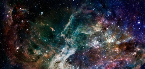 Galaxkluster Delar Denna Bild Tillhandahålls Nasa — Stockfoto
