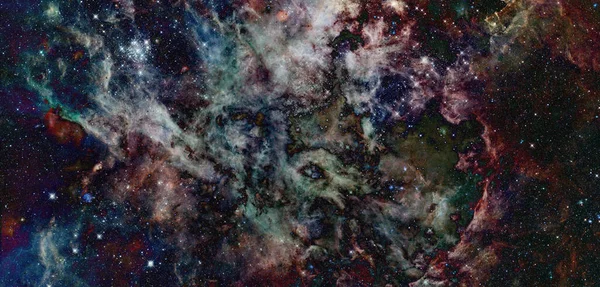 Espace Lointain Étoilé Nébuleuse Galaxie Éléments Cette Image Fournis Par — Photo