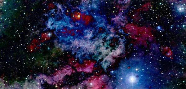 Papier Peint Abstrait Science Fiction Des Milliards Galaxies Dans Univers — Photo