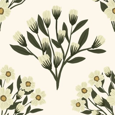 Kapak, Bayrak ve Notlar için Doğa Örnekleri Arka plan İllüstrasyonu. Sonbahar Estetik Arkaplanı. Bitki ve Çiçek Desenli Arkaplan.