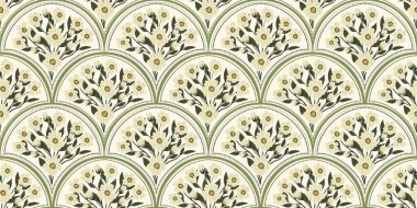 Kapak, Bayrak ve Notlar için Doğa Örnekleri Arka plan İllüstrasyonu. Sonbahar Estetik Arkaplanı. Bitki ve Çiçek Desenli Arkaplan.