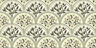 Kapak, Bayrak ve Notlar için Doğa Örnekleri Arka plan İllüstrasyonu. Sonbahar Estetik Arkaplanı. Bitki ve Çiçek Desenli Arkaplan.