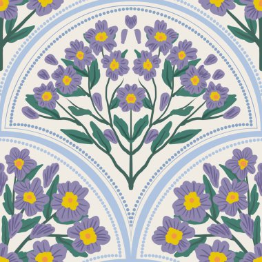 Kapak, Bayrak ve Notlar için Doğa Örnekleri Arka plan İllüstrasyonu. Sonbahar Estetik Arkaplanı. Bitki ve Çiçek Desenli Arkaplan.