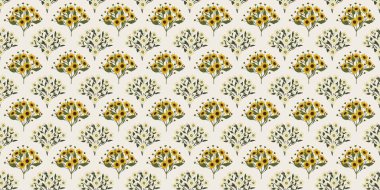 Kapak, Bayrak ve Notlar için Doğa Örnekleri Arka plan İllüstrasyonu. Sonbahar Estetik Arkaplanı. Bitki ve Çiçek Desenli Arkaplan.