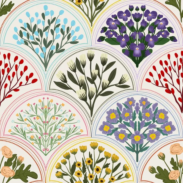 Kapak, Bayrak ve Notlar için Doğa Örnekleri Arka plan İllüstrasyonu. Sonbahar Estetik Arkaplanı. Bitki ve Çiçek Desenli Arkaplan.