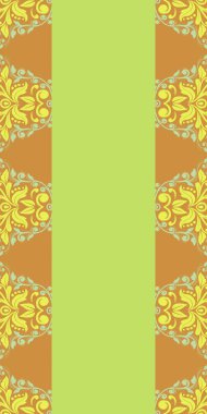 Damask Nature Pattern Background Illustration For Cover, Banner, Notes. Fall Winter Aesthetic Background. Plant And Flower Pattern Background.