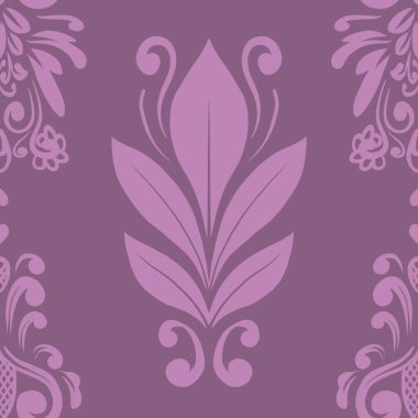 Damask Nature Pattern Background Illustration For Cover, Banner, Notes. Aesthetic Background. Damask Pattern Background. Seamless background. 