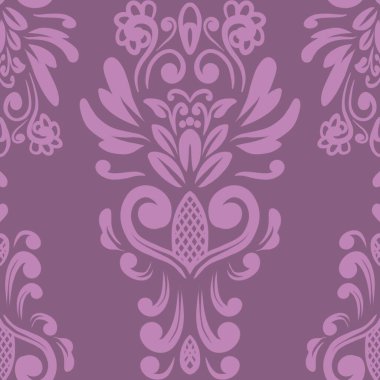 Damask Nature Pattern Background Illustration For Cover, Banner, Notes. Aesthetic Background. Damask Pattern Background. Seamless background. 