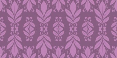 Damask Nature Pattern Background Illustration For Cover, Banner, Notes. Aesthetic Background. Damask Pattern Background. Seamless background. 