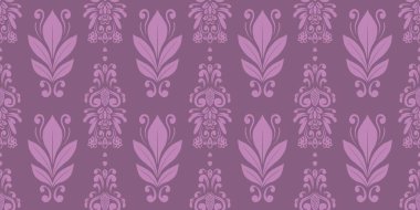 Damask Nature Pattern Background Illustration For Cover, Banner, Notes. Aesthetic Background. Damask Pattern Background. Seamless background. 