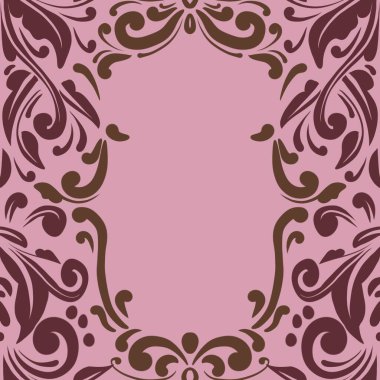 Damask Nature Pattern Background Illustration For Cover, Banner, Notes. Aesthetic Background. Damask Pattern Background. Seamless background. 