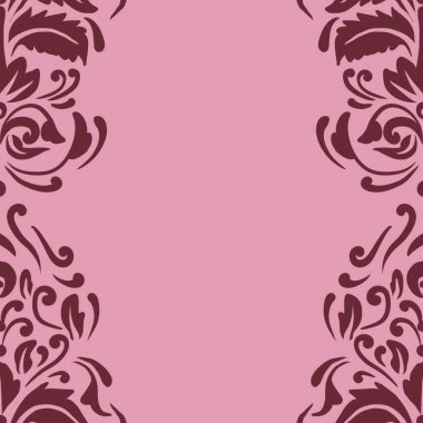 Damask Nature Pattern Background Illustration For Cover, Banner, Notes. Aesthetic Background. Damask Pattern Background. Seamless background. 