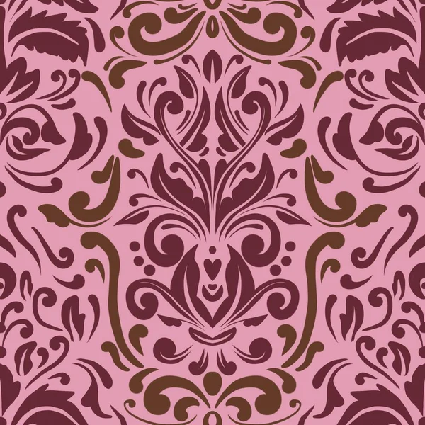 Damask Nature Pattern Background Illustration For Cover, Banner, Notes. Aesthetic Background. Damask Pattern Background. Seamless background. 