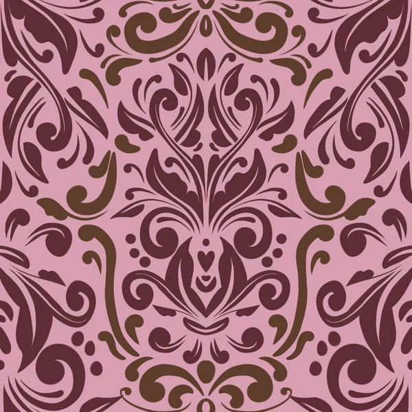 Damask Nature Pattern Background Illustration For Cover, Banner, Notes. Aesthetic Background. Damask Pattern Background. Seamless background. 