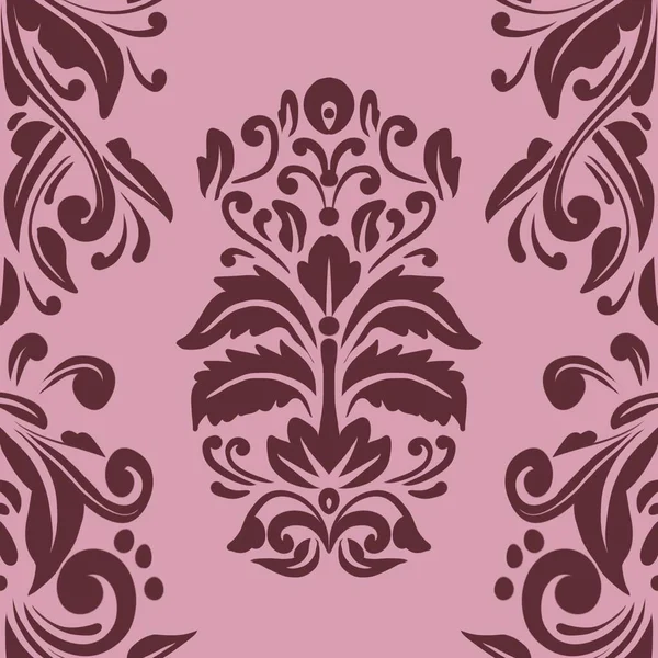 Damask Nature Pattern Background Illustration For Cover, Banner, Notes. Aesthetic Background. Damask Pattern Background. Seamless background. 