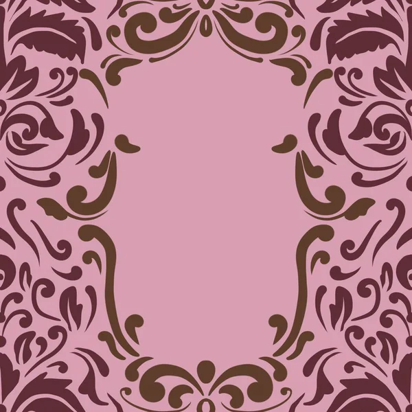 Damask Nature Pattern Background Illustration For Cover, Banner, Notes. Aesthetic Background. Damask Pattern Background. Seamless background. 