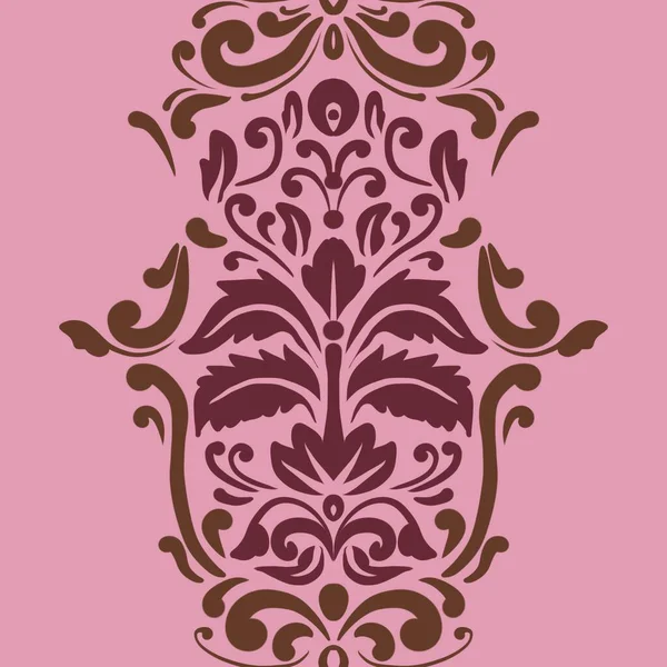 Damask Nature Pattern Background Illustration For Cover, Banner, Notes. Aesthetic Background. Damask Pattern Background. Seamless background. 