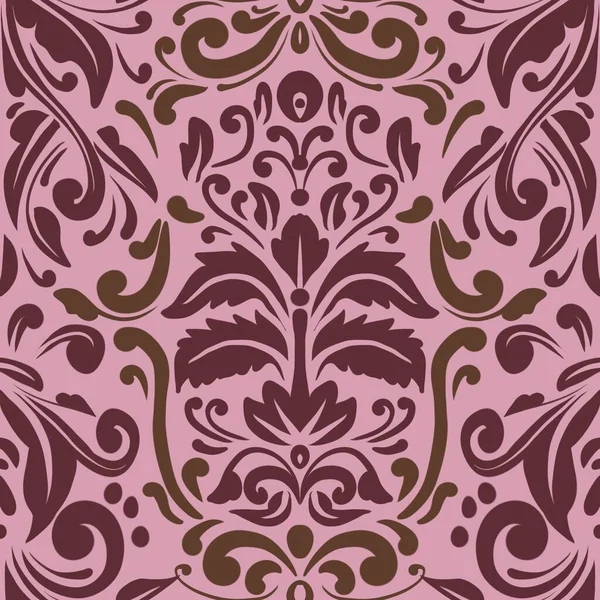Damask Nature Pattern Background Illustration For Cover, Banner, Notes. Aesthetic Background. Damask Pattern Background. Seamless background. 