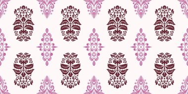 Damask Nature Pattern Background Illustration For Cover, Banner, Notes. Aesthetic Background. Damask Pattern Background. Seamless background. 