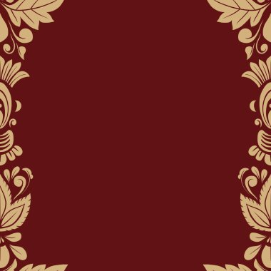 Damask Nature Pattern Background Illustration For Cover, Banner, Notes. Aesthetic Background. Damask Pattern Background. Seamless background. 