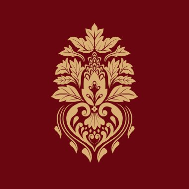 Damask Nature Pattern Background Illustration For Cover, Banner, Notes. Aesthetic Background. Damask Pattern Background. Seamless background. 