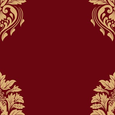 Damask Nature Pattern Background Illustration For Cover, Banner, Notes. Aesthetic Background. Damask Pattern Background. Seamless background. 