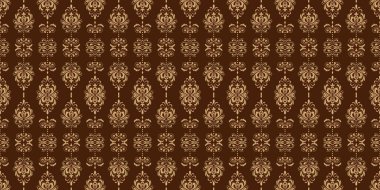 Damask Nature Pattern Background Illustration For Cover, Banner, Notes. Aesthetic Background. Damask Pattern Background. Seamless background. 