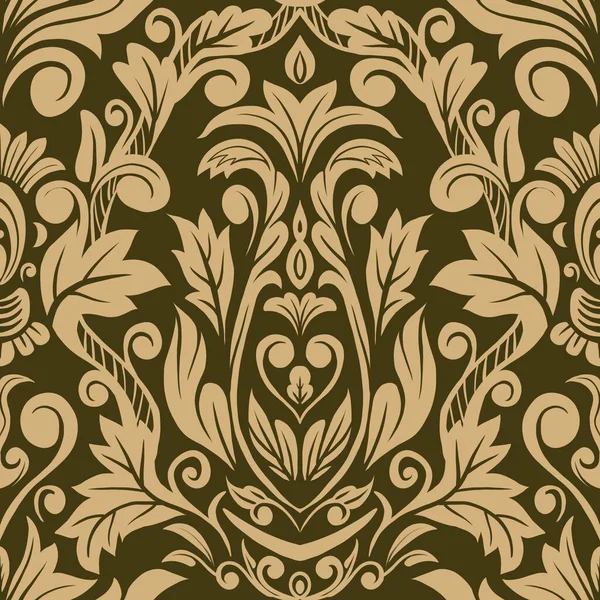 Damask Nature Pattern Background Illustration For Cover, Banner, Notes. Aesthetic Background. Damask Pattern Background. Seamless background. 