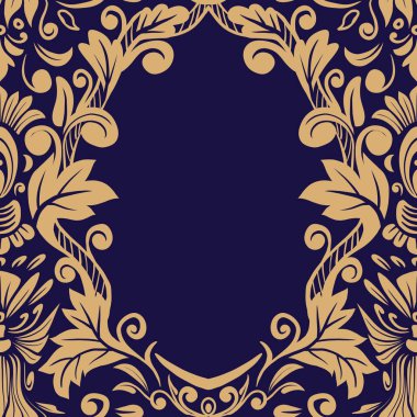 Damask Nature Pattern Background Illustration For Cover, Banner, Notes. Aesthetic Background. Damask Pattern Background. Seamless background. 