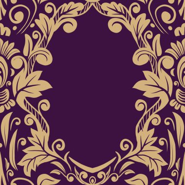 Damask Nature Pattern Background Illustration For Cover, Banner, Notes. Aesthetic Background. Damask Pattern Background. Seamless background. 