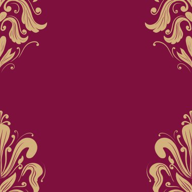 Damask Nature Pattern Background Illustration For Cover, Banner, Notes. Aesthetic Background. Damask Pattern Background. Seamless background. 