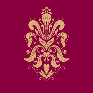 Damask Nature Pattern Background Illustration For Cover, Banner, Notes. Aesthetic Background. Damask Pattern Background. Seamless background. 