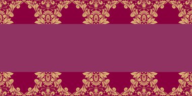 Damask Nature Pattern Background Illustration For Cover, Banner, Notes. Aesthetic Background. Damask Pattern Background. Seamless background. 