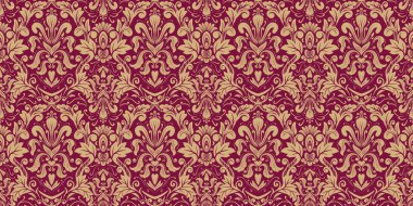 Damask Nature Pattern Background Illustration For Cover, Banner, Notes. Aesthetic Background. Damask Pattern Background. Seamless background. 