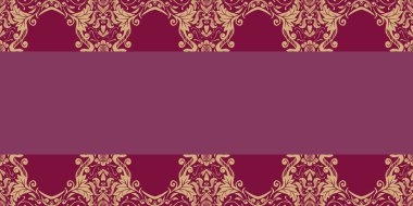 Damask Nature Pattern Background Illustration For Cover, Banner, Notes. Aesthetic Background. Damask Pattern Background. Seamless background. 