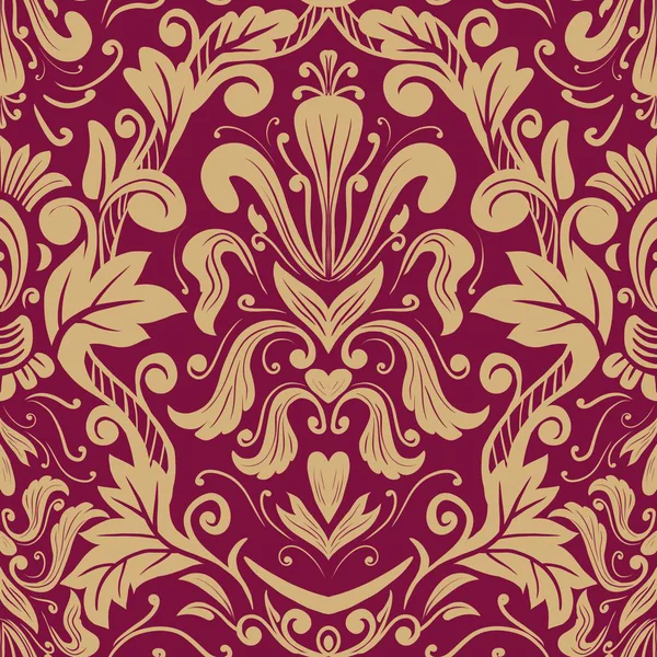 Damask Nature Pattern Background Illustration For Cover, Banner, Notes. Aesthetic Background. Damask Pattern Background. Seamless background. 
