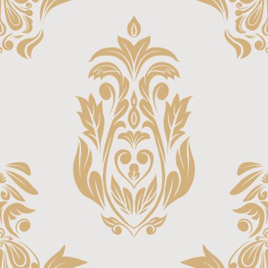 Damask Nature Pattern Background Illustration For Cover, Banner, Notes. Aesthetic Background. Damask Pattern Background. Seamless background. 