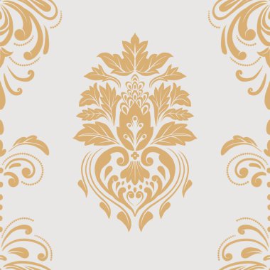 Damask Nature Pattern Background Illustration For Cover, Banner, Notes. Aesthetic Background. Damask Pattern Background. Seamless background. 