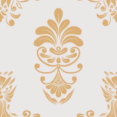 Damask Nature Pattern Background Illustration For Cover, Banner, Notes. Aesthetic Background. Damask Pattern Background. Seamless background. 