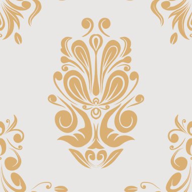 Damask Nature Pattern Background Illustration For Cover, Banner, Notes. Aesthetic Background. Damask Pattern Background. Seamless background. 