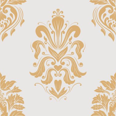 Damask Nature Pattern Background Illustration For Cover, Banner, Notes. Aesthetic Background. Damask Pattern Background. Seamless background. 