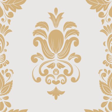 Damask Nature Pattern Background Illustration For Cover, Banner, Notes. Aesthetic Background. Damask Pattern Background. Seamless background. 