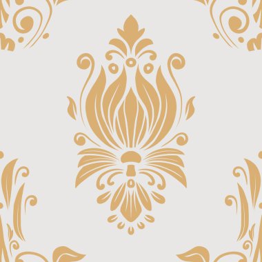 Damask Nature Pattern Background Illustration For Cover, Banner, Notes. Aesthetic Background. Damask Pattern Background. Seamless background. 