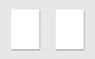 A3 beyaz sayfa dergiler, posterler, afişler, reklamlar ve tasarım ihtiyaçları için modelleme.